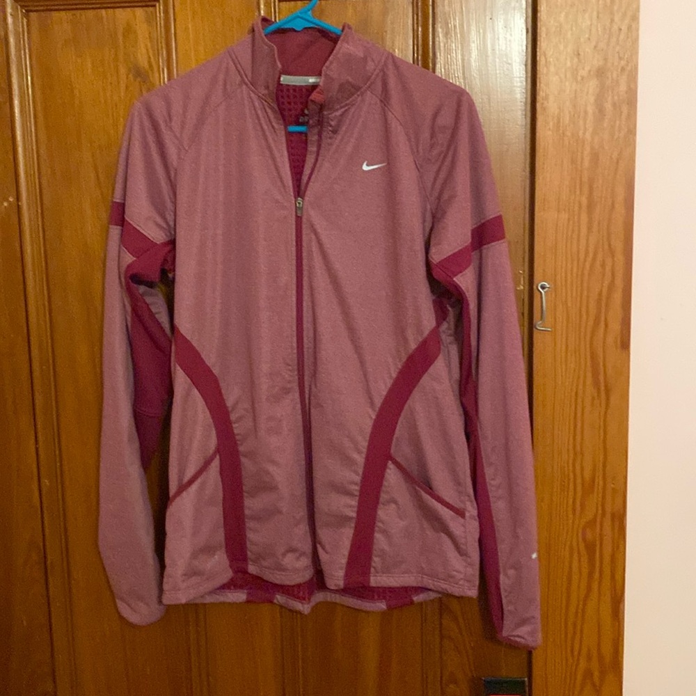 Nike pink running zip-up